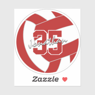 red white volleyball team colours