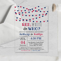 Red, White & Who? 4th Of July Gender Reveal Party