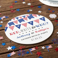 Red, White & Who? 4th Of July Gender Reveal Party