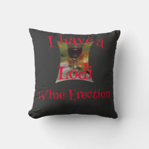 Red White Wine Vino Vin Country California Oregon Cushion