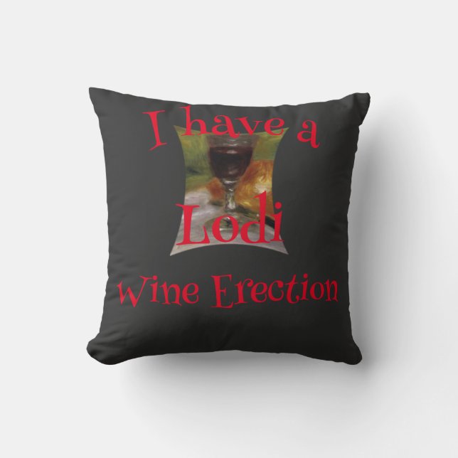 Red White Wine Vino Vin Country California Oregon Cushion (Front)