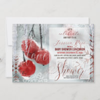 Red White Winter Love Magic Baby Shower