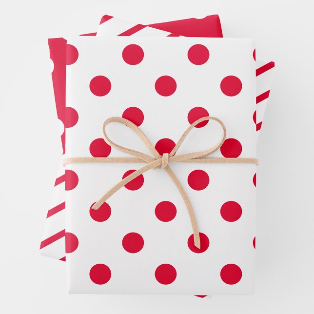 Red & White Wrapping Paper Sheets (Creator Uploaded)