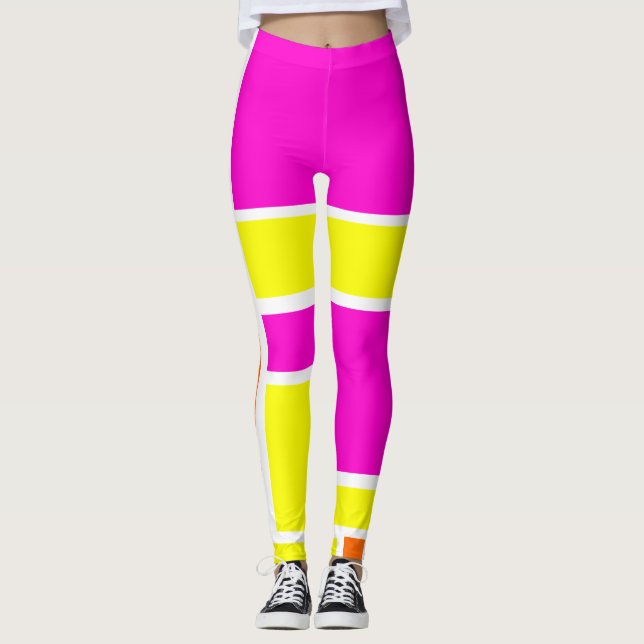 red white yellow leggings (Front)