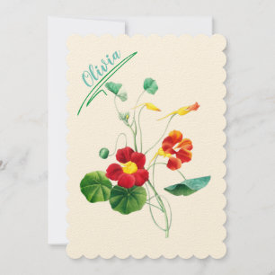 Red Willow II Reverie: Vintage Botanical Invitation