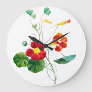 Red Willow II Reverie: Vintage Botanical Large Clock