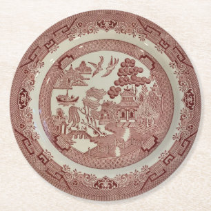 Red Willow Paper Coaster