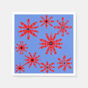 Red Windmills Napkin