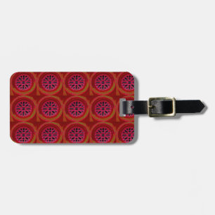 red window mandalas luggage tag
