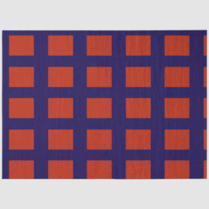 Red Window Pane Square Geometric Pattern Architect Tissue Paper