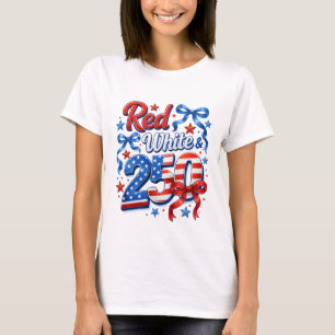 Red Wine 250 Years Of USA Patriotic Freedom T-Shirt
