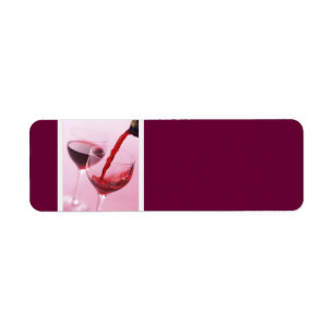 Red Wine Address Labels
