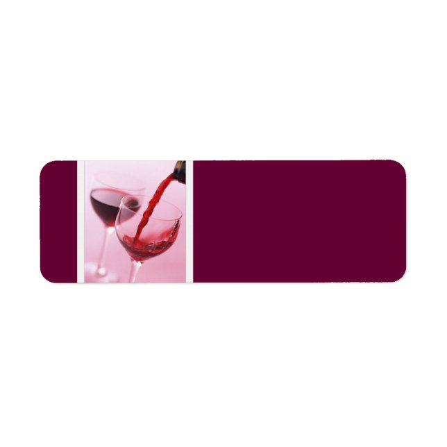 Red Wine Address Labels (Front)