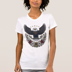 Red Wine and Blue Patriotic Wine Lover T-Shirt