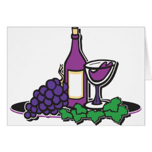 Red Wine and Purple Grapes