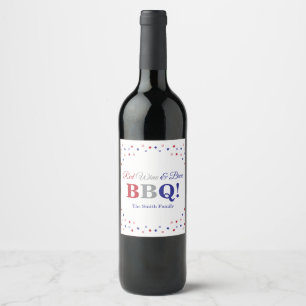 Red Wine & Brew BBQ Label