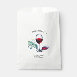 Red Wine Bridal Shower Favour Bags