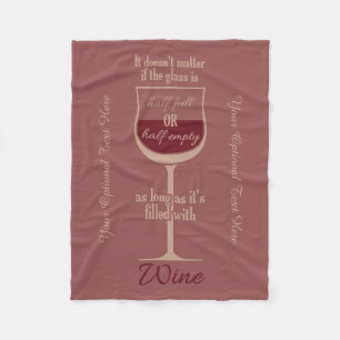 Red Wine custom fleece blanket