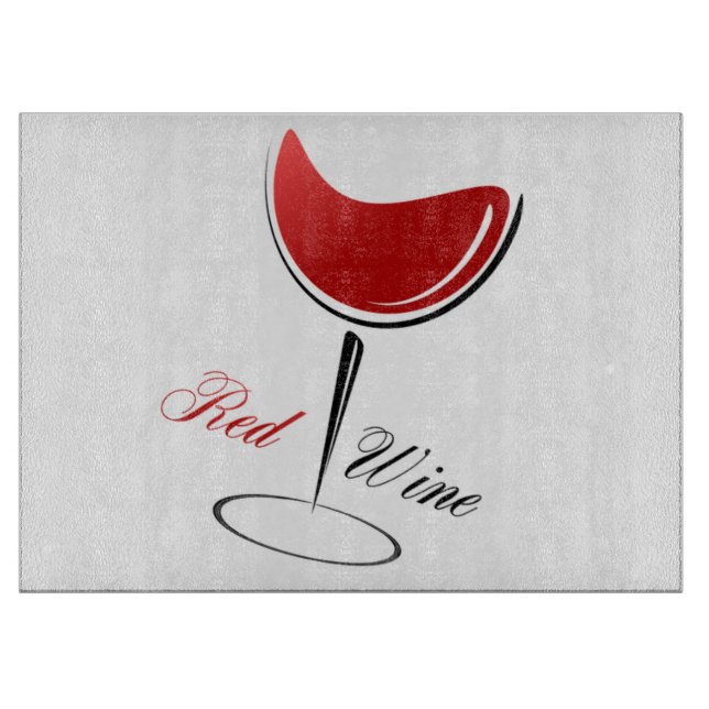 Red Wine Cutting Board (Front)