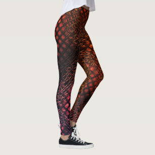 Red wine drawn that looks like tangle of jute net leggings
