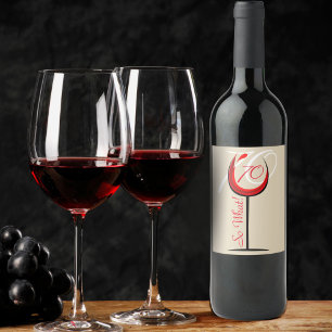 Red Wine Funny 70 so what 70th Birthday Wine Label