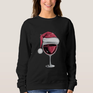 Red Wine Glass Christmas Funny Christmas Xmas  Sweatshirt