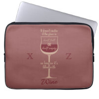 Red Wine Glass custom laptop sleeves