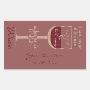 Red Wine Glass custom stickers