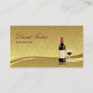 Red Wine Glass - Dealer Retailer Agency Agent Business Card