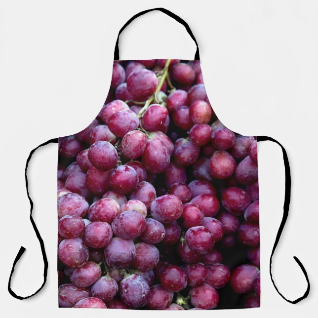 Red Wine Grapes: Luscious Background. Apron (Front)