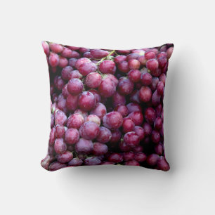 Red Wine Grapes: Luscious Background. Cushion