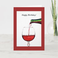 Red Wine Happy Birthday