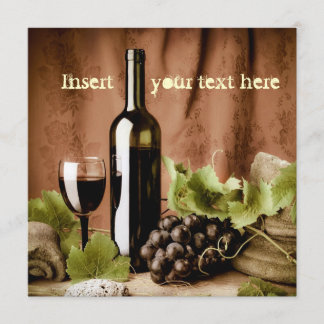 Red Wine Invitation