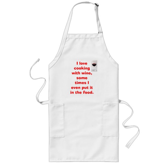 Red Wine Long Apron (Front)