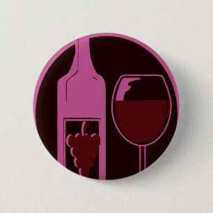 Red Wine Lover 6 Cm Round Badge
