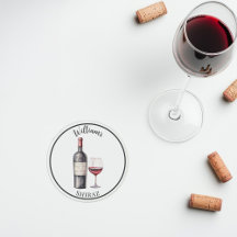 Red Wine Lover Coaster –  Personalized Wine 