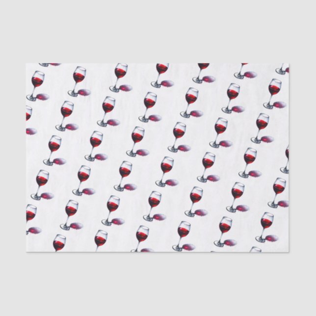 Red Wine Lover Gift Tissue Paper (Front)