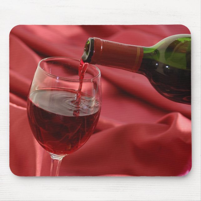 Red Wine Mouse Pad (Front)
