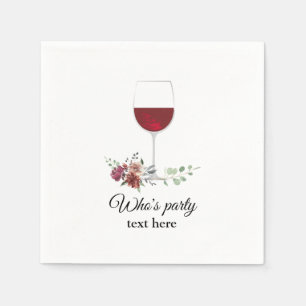red wine napkins