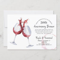 Red Wine Occasion Anniversary Dinner