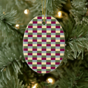 Red Wine on a Jungle Trip Colors Ceramic Ornament