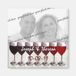 Red Wine Photo Magnet