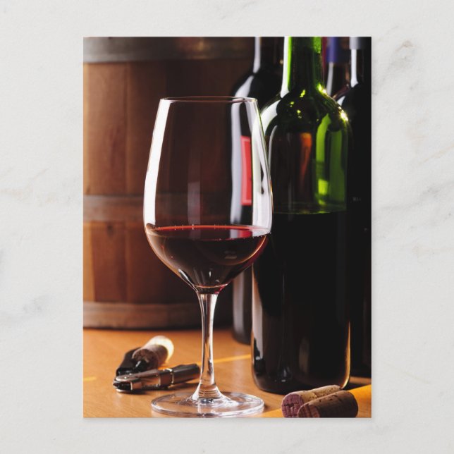 Red Wine Postcard (Front)
