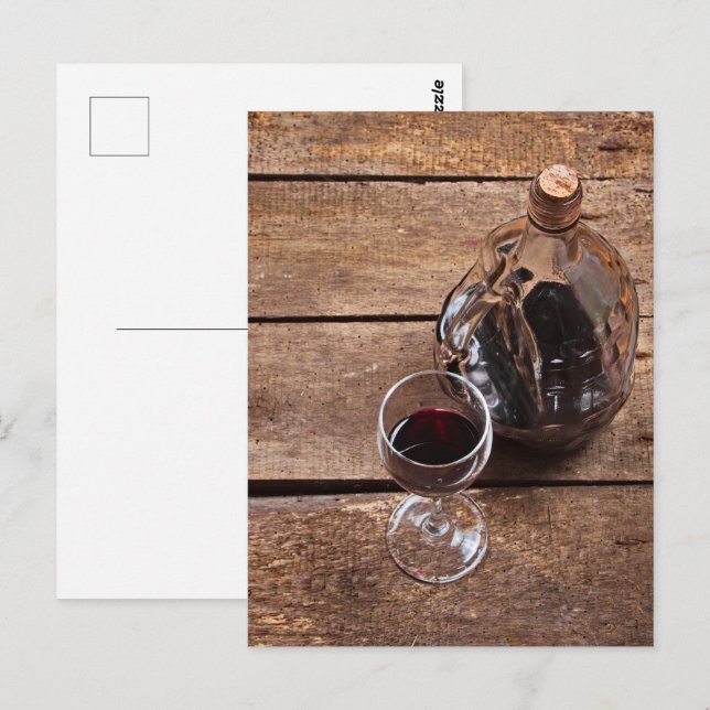 red wine postcard (Front/Back)