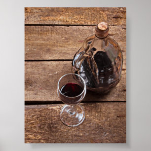 red wine poster