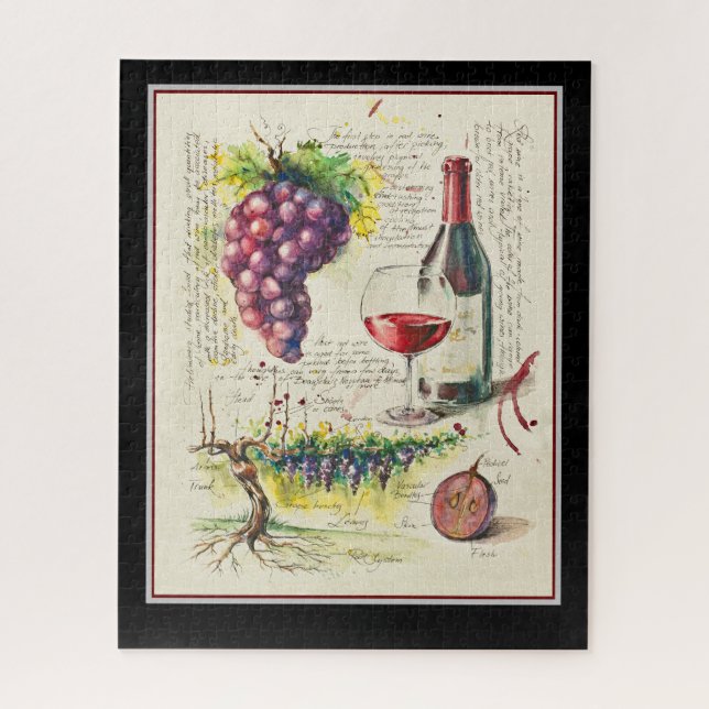 Red Wine  Puzzle (Vertical)