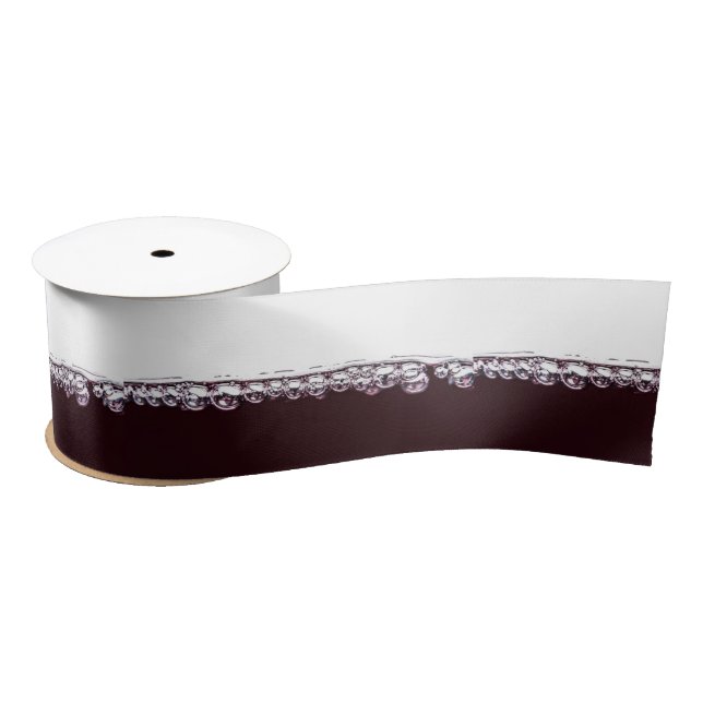 Red wine ribbon satin ribbon (Spool)