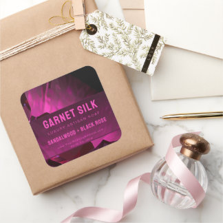 Red Wine Silk Elegant Modern Luxury Product Label