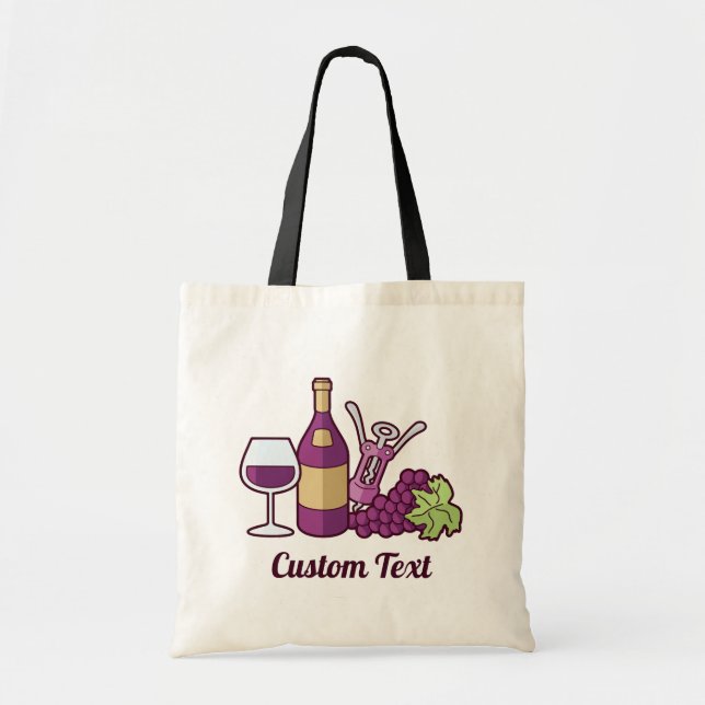 Red Wine Tote Bag (Front)