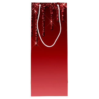 Red Wine Tote Bags with diamond shine